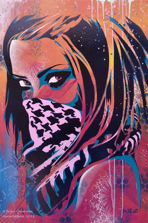 Hioster Gangster Girl With Mask Free Wallpaper Graffiti