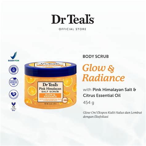 Jual Dr Teal's Body Scrub Pure Epsom Salt - Pink Himalayan & Citrus
