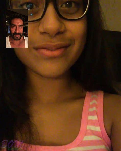 Ajay Devgns Video Talk Style Pic With Daughter Nysa Photo Ajay Devgn