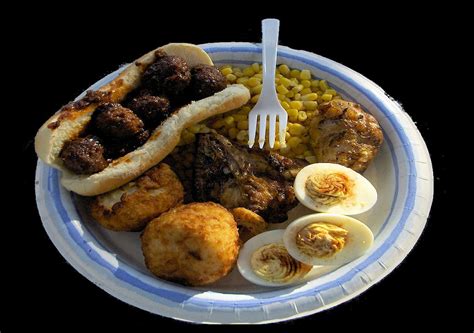 Paper Plate Filled With Food Free Stock Photo Public Domain Pictures