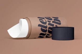 Download Cylinder Cardboard Box Mockup - Free Download