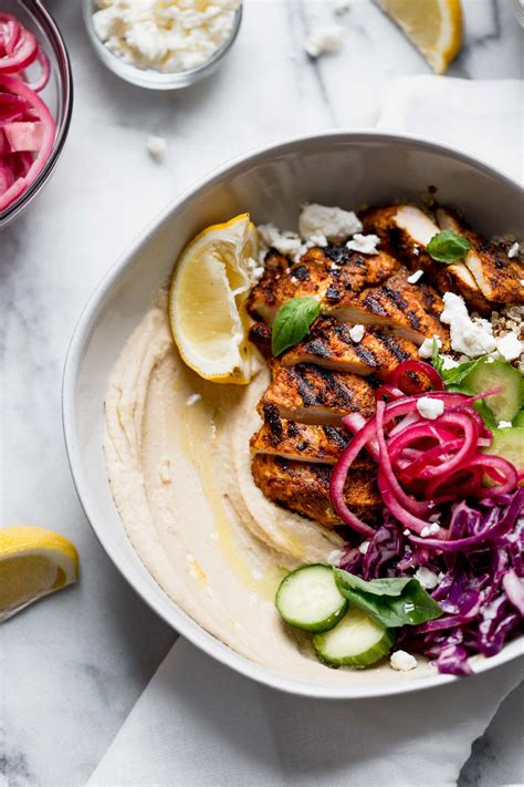 Obviously this isn't an authentic shawarma because i roasted mine in well i sure did surprise my hubs because he loved this. grilled chicken shawarma hummus bowls - plays well with butter