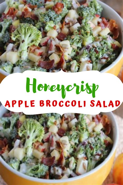 Transfer to a large bowl. Honeycrisp Apple & Broccoli Salad #Honeycrisp #Apple # ...