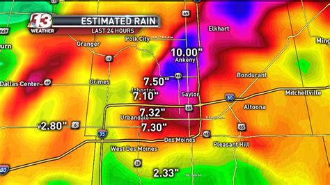 Record Rainfall Totals In Some Iowa Communities