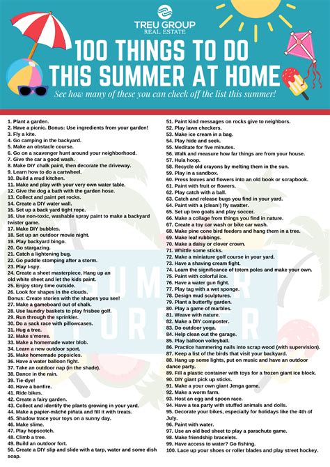 100 Fun Things To Do This Summer