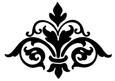 Image Result For Simple Damask Stencil Wall Stencils Printables