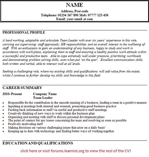 Leadership is not just one skill but rather a combination of several different skills working together. CV Templates - Page 7 of 16 - Learnist.org