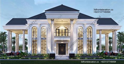 Artstation 150m X 250m Private Classic Villa Design Kuwait 80m X