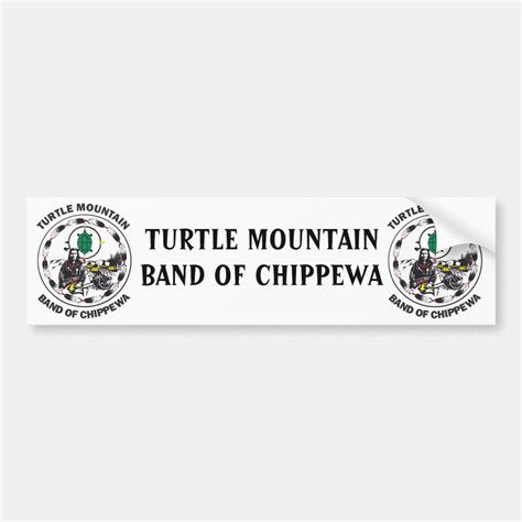 Turtle Mountain Band Of Chippewa Bumper Sticker Zazzle