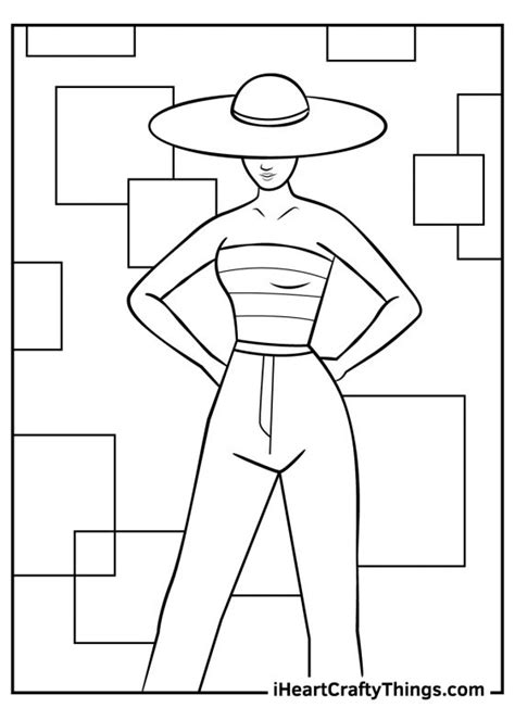 Fashion Coloring Pages 100 Free Printables