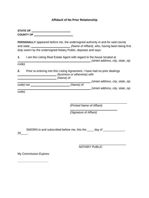 Affidavit Of Relationship Sample Letter Fill Out And Sign Online Dochub