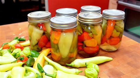 Harvesting And Canning Hot And Sweet Peppers Stuffed Sweet Peppers