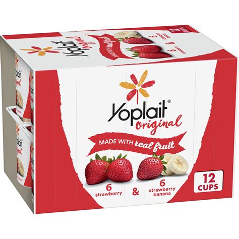 Yoplait Original Low Fat Yogurt Pack 12 Ct 6 Oz Fruit Yogurt Cups