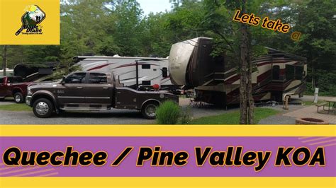 Quechee Pine Valley Koa Campground Review Youtube