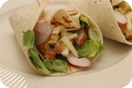 Wraps met Gerookte Kip met Appel Brutsellog
