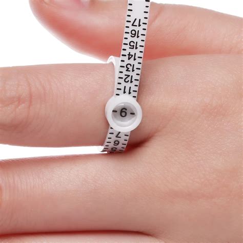 Ring Sizer Measure With Magnifier Finger Gauge Genuine Tester Finger