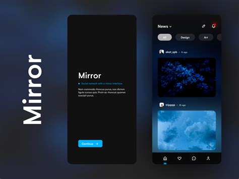 You found 1,318 mobile ui templates from $3. Mirror - Mobile app - UI/UX design by marf 🔥 on Dribbble