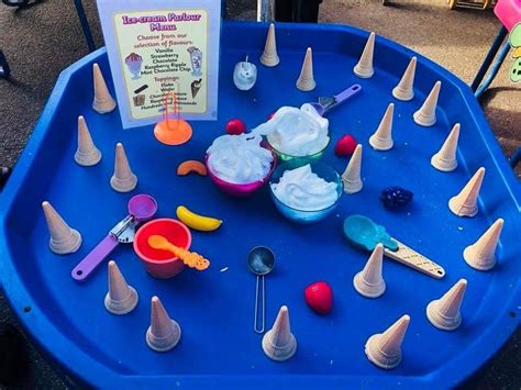 Ice Cream Tuff Tray Tuff Tray Ideas Toddlers Tuff Tray Nursery