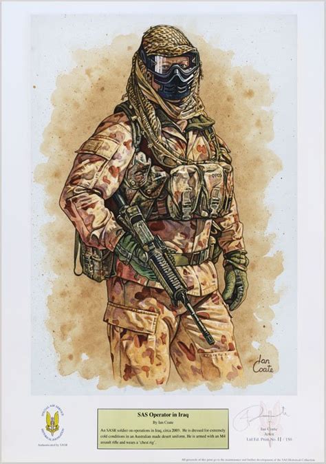 Sas Operator In Iraq Ian Coate Art