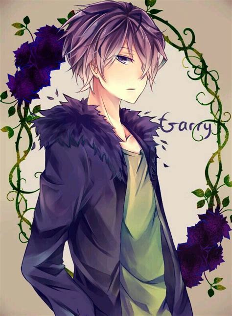 Image of anime boy with purple hair pictures images photos. Pin by しろん on ふぁゔ | Pinterest
