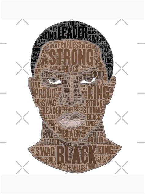 Strong Black King Word Art Canvas Print By Blackartmatters Word Art