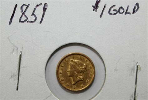 1851 1 Dollar Liberty Head Gold Coin Uncertified