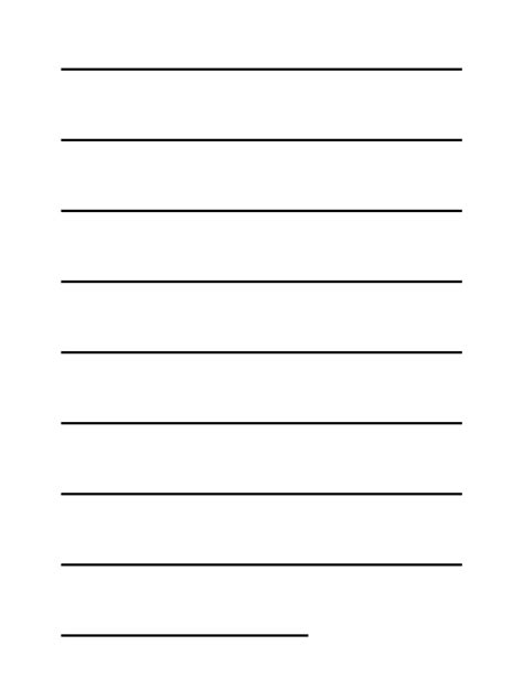 Lined Paper Template Printable