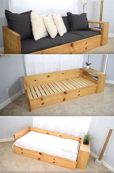 Sofas are always considered as best thing to relax and get more comfort. Diy Spfa / Make This Diy Modern Couch That Also Doubles As ...