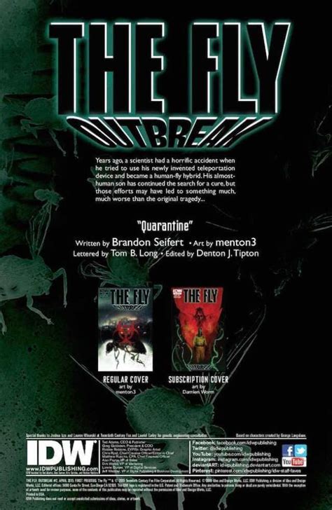 Comic Crypt ‘the Fly Outbreak 2 Preview Horror Society