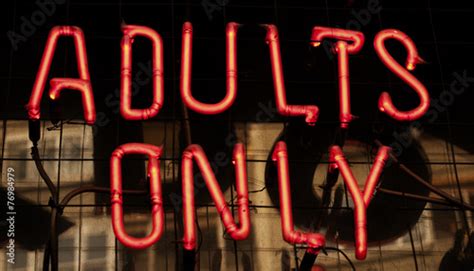 Adults Only Neon Sign Stock Photo And Royalty Free Images On Fotolia