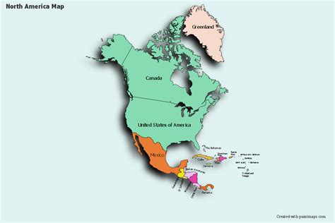 Sample Maps For North America Online High Resolution Vector North America Blank Map Maker