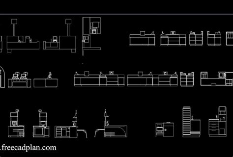 Cashier Desk Cad Block Archives Free Cad Plan