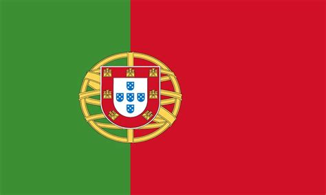 The portuguese flag is composed of green and red stripe, and the national coat of arms. Portugal Flag | Symonds Flags & Poles, Inc