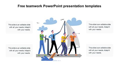 Free Teamwork Powerpoint Presentation Templates Diagram