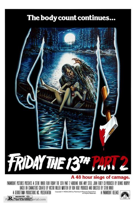 Friday The 13th Part 2 1981 Movie Poster