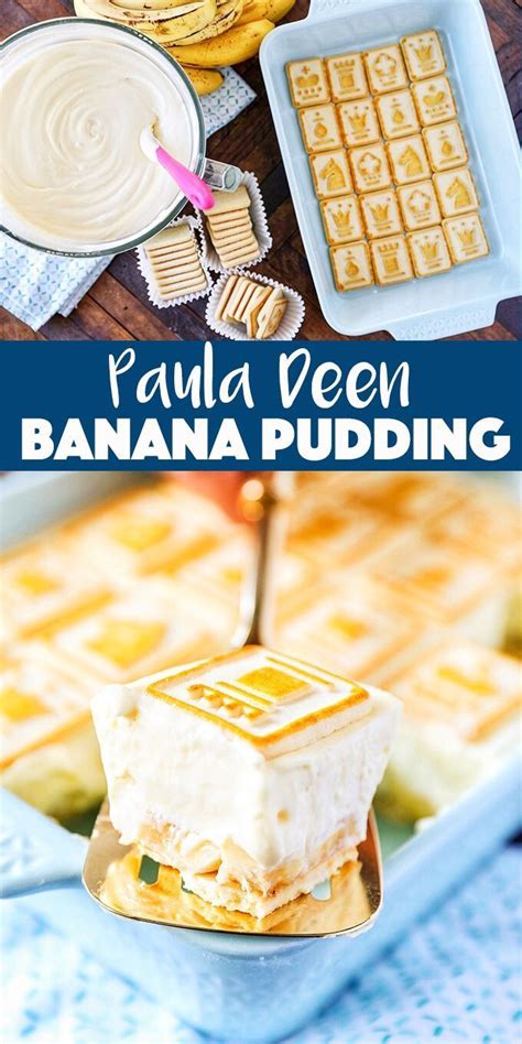 Easy one bowl recipe that features banana pudding and chessmen cookies. Paula Deen Banana Pudding | Recipe | Banana pudding ...