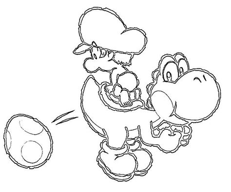 Dibujo De Yoshi Para Colorear Y Pintar 53390