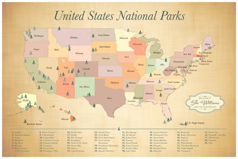 Map Shows The Ultimate Us National Park Road Trip Printable Map Of