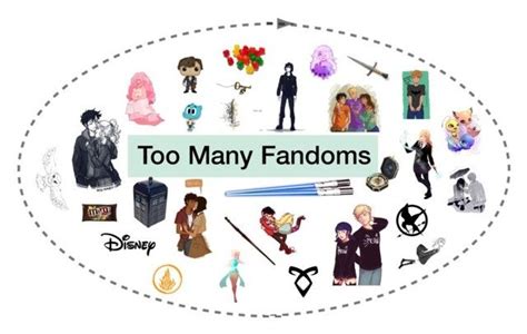 Too Many Fandoms By Amalspach Liked On Polyvore Featuring Art With