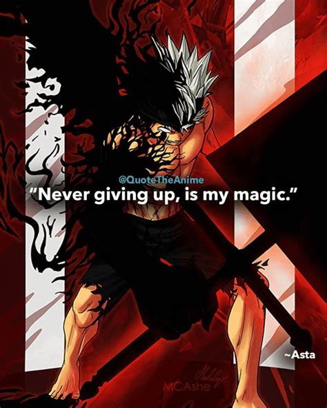 17 Powerful Black Clover Quotes Hq Images Clover Quote Black Clover Anime Anime Wallpaper