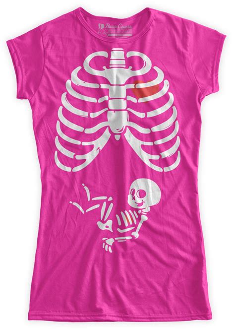 Pregnant Skeleton Maternity Tshirt X Ray Funny Xray Rib Cage Etsy