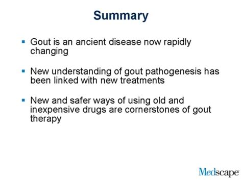 Treating Chronic Gout The Challenges Of Lowering Serum Urate Levels