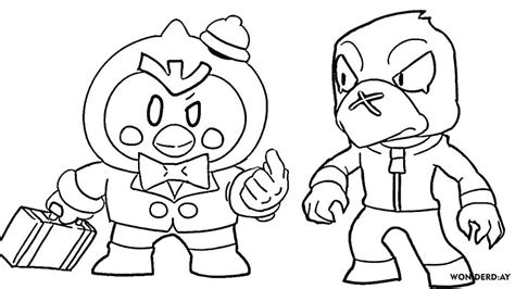 🎄 get the latest supercell make 🎨…» Coloring Pages Mr. P Brawl Stars. Print for free | WONDER DAY