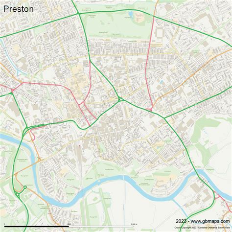 Preston Vector Street Map
