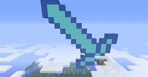 Diamond swords are the most powerful weapon in minecraft. Giant Diamond Sword Minecraft Project