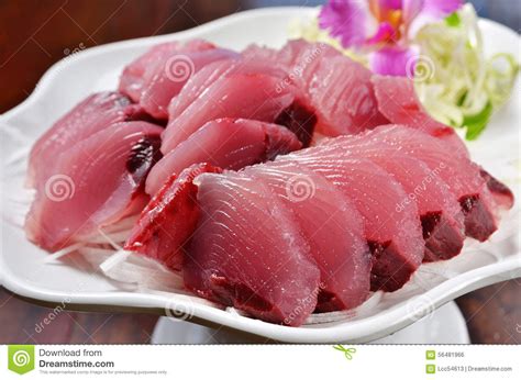 Yellowfin Tuna Sashimi Stock Photo Image Of Meat Nutrition 56481966