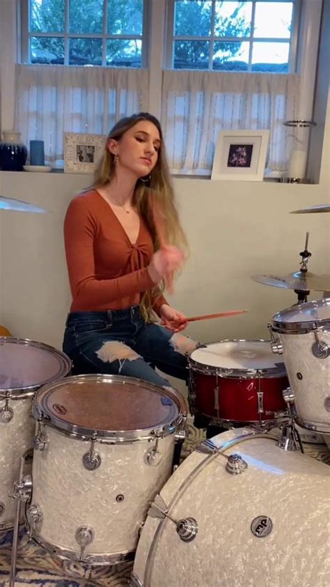 Drummergirl Hashtag Videos On Tiktok Female Drummer Drummer Drums