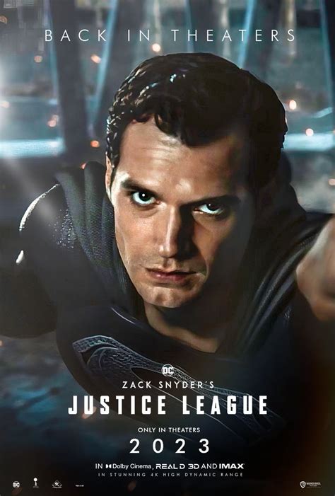 Zack Snyder Justice League In Theaters 2023 Poster 3 Zack Snyder