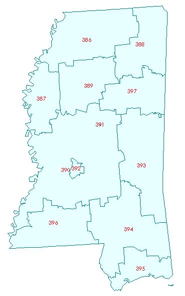 Map Of Mississippi Counties Map Of Zip Codes Images And Photos Finder