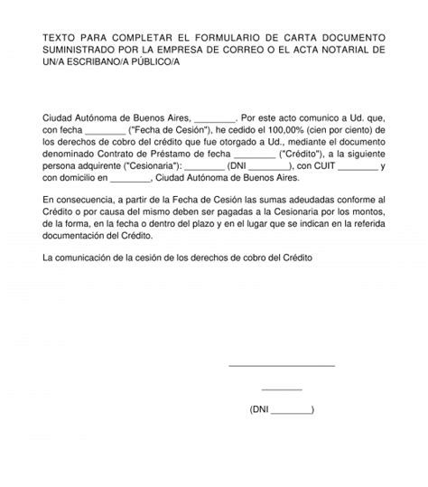 Ejemplo De Carta De Ceder Derechos Ejemplo Sencillo